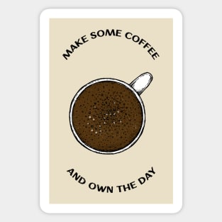 Coffee Cup Motivation Quote Sticker